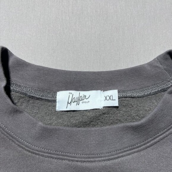 The Mayfair Group Rory Kramer Sweatshirt Mens 2XL Gray Butterfly Skull Crewneck - Picture 7 of 15